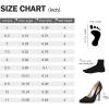 imagemysoft Womens Stiletto Heels Pumps Closed Toe 4IN Cut Out High Heels Pointed Toe Dress ShoesBlack Suede