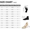 imagemysoft Womens Stiletto Heels Pumps Closed Toe 4IN Cut Out High Heels Pointed Toe Dress ShoesGold Pu