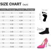 imagemysoft Womens Stiletto Heels Pumps Closed Toe 4IN Cut Out High Heels Pointed Toe Dress ShoesHot Pink Suede