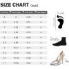 imagemysoft Womens Stiletto Heels Pumps Closed Toe 4IN Cut Out High Heels Pointed Toe Dress ShoesSilver Pu