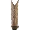 imagemysoft Womens Western Cowboy Boots Embroidered MidCalf Pointed Toe Cowgirl Boot Available for Regular and Wide CalfLight Brown