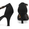 imagemysoft Womens Dress Shoes Closed Toe Pumps 3 inch Heels Cross Strap Wedding Prom Party Stiletto Shoes for WomenBlack Nubuck