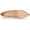 imagemysoft Womens High Heels Pumps Closed Pointed Toe Stiletto 4IN Heels Dress Wedding ShoesNude Nubuck