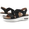 imagemysoft Womens Comfortable Walking Sandals Air Cushion Sport Slingback Elastic Band Platform ShoesBlack Woven