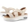 imagemysoft Womens Comfortable Walking Sandals Air Cushion Sport Slingback Elastic Band Platform ShoesLinen