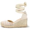 imagemysoft Womens Espadrille Wedge SandalsBraid