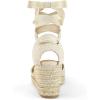 imagemysoft Womens Espadrille Wedge SandalsOat