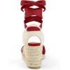 imagemysoft Womens Espadrille Wedge SandalsRed