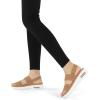 imagemysoft Womens Walking Sandals Comfortable Air Cushion Platform Elastic Ankle Strap Open Toe Ourdoor Summer ShoesBrown