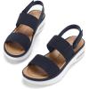 imagemysoft Womens Walking Sandals Comfortable Air Cushion Platform Elastic Ankle Strap Open Toe Ourdoor Summer ShoesNavy