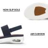 imagemysoft Womens Walking Sandals Comfortable Air Cushion Platform Elastic Ankle Strap Open Toe Ourdoor Summer ShoesNavy