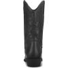 imagemysoft Womens Wide Calf Cowboy Boots PullOn MidCalf Embroidered Pointed Toe Retro Western BootsBlack Pu