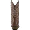imagemysoft Womens Wide Calf Cowboy Boots PullOn MidCalf Embroidered Pointed Toe Retro Western BootsBrown