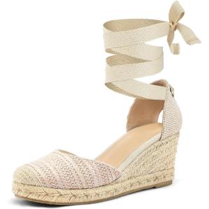 imagemysoft Womens Espadrille Wedge SandalsBraid