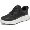 imagemysoft Womens Platform Chunky Sneakers Comfortable Lightweight Fashion Sneaker Casual Walking ShoesBlack Glitter