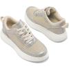 imagemysoft Womens Platform Chunky Sneakers Comfortable Lightweight Fashion Sneaker Casual Walking ShoesGold Glitter