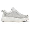 imagemysoft Womens Platform Chunky Sneakers Comfortable Lightweight Fashion Sneaker Casual Walking ShoesSilver Glitter