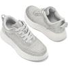 imagemysoft Womens Platform Chunky Sneakers Comfortable Lightweight Fashion Sneaker Casual Walking ShoesSilver Glitter