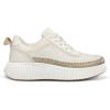 imagemysoft Womens Platform Chunky Sneakers Comfortable Lightweight Fashion Sneaker Casual Walking ShoesWhite Woven