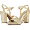 imagemysoft Womens Chunky Block Heels 33IN Open Toe Ankle Strap High Heeled Sandals
