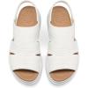 imagemysoft Womens Comfortable Walking Sandals Slip On Air Cushion Slingback Open Toe Platform Summer ShoesWhite