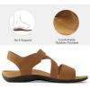 imagemysoft Womens Orthotic Comfortable Walking Sandals Arch Support Sandals Lightweight Athletic Outdoor Hiking ShoesBrown
