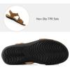imagemysoft Womens Orthotic Comfortable Walking Sandals Arch Support Sandals Lightweight Athletic Outdoor Hiking ShoesBrown