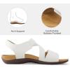 imagemysoft Womens Orthotic Comfortable Walking Sandals Arch Support Sandals Lightweight Athletic Outdoor Hiking ShoesWhite