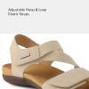 imagemysoft Womens Walking Sandals Arch Support Orthotic Comfortable Lightweight Athletic Outdoor Hiking ShoesKhaki