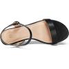 imagemysoft Womens Wedge Sandals 2 Inch Low Heel Open Toe Ankle Strap Summer Wedding Party Dress ShoesBlack