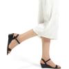 imagemysoft Womens Wedge Sandals 2 Inch Low Heel Open Toe Ankle Strap Summer Wedding Party Dress ShoesBlack