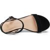 imagemysoft Womens Wedge Sandals 2 Inch Low Heel Open Toe Ankle Strap Summer Wedding Party Dress ShoesBlack Nubuck