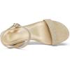 imagemysoft Womens Wedge Sandals 2 Inch Low Heel Open Toe Ankle Strap Summer Wedding Party Dress ShoesGold