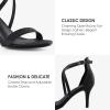 imagemysoft Womens Fashion Stilettos Strappy Open Toe Pump Heel Sandals