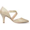 imagemysoft Womens Pumps Pointed Toe 3 inch Dress Shoes GoldGlitter