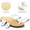 imagemysoft Womens Arch Support Slide Sandals Adjustable Orthopedic Flip Flops Comfortable Walking Summer ShoesWhite