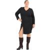 imageMysoft Womens Extra Wide Calf Knee High Boots With Chunky Block Heel Round Toe and Side Zipper