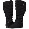 imagemysoft Womens Wide Calf Knee High Boots Flat Tall Boots with Side ZippersBlack Extra Wide Calf