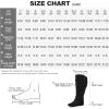 imagemysoft Womens Wide Calf Knee High Boots Flat Tall Boots with Side ZippersBlack Extra Wide Calf