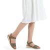 imagemysoft Womens Comfortable Wedge Sandals Casual Espadrilles Ankle Strap Open Toe Walking Summer ShoesOlive Green