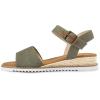 imagemysoft Womens Comfortable Wedge Sandals Casual Espadrilles Ankle Strap Open Toe Walking Summer ShoesOlive Green