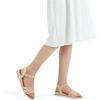 imagemysoft Womens Comfortable Wedge Sandals Casual Espadrilles Ankle Strap Open Toe Walking Summer ShoesRaffia