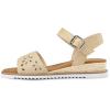 imagemysoft Womens Comfortable Wedge Sandals Casual Espadrilles Ankle Strap Open Toe Walking Summer ShoesRaffia