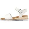 imagemysoft Womens Comfortable Wedge Sandals Casual Espadrilles Ankle Strap Open Toe Walking Summer ShoesWhite