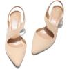 imagemysoft Womens Dress Shoes Low Heels 2 inch Kitten Pumps Slingback Wedding Party MediumWide Width ShoesNude