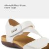 imagemysoft Womens Arch Support Sandals Orthotic Comfortable Walking Sandals Lightweight Adjustable Summer Outdoor ShoesWhite