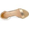 imagemysoft Womens Chunky Low Heels Open Toe Block Heeled Dress Ankle Strap Pump Wedding SandalsGold Pu