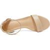 imagemysoft Womens Chunky Low Heels Open Toe Block Heeled Dress Ankle Strap Pump Wedding SandalsNude Pu