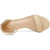 imagemysoft Womens Chunky Low Heels Open Toe Block Heeled Dress Ankle Strap Pump Wedding SandalsRaffia