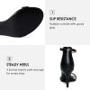 imagemysoft Womens Stilettos Classic Strappy Open Toe Pump Heel SandalsBlackPu